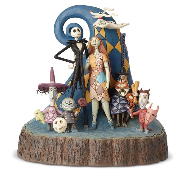 THE NIGHTMARE BEFORE CHRISTMAS WOODCARVED DISNEY TRADITIONS