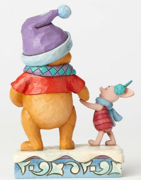 WINNIE AND PIGLET IN WINTER JIM SHORE DISNEY TRADITIONS