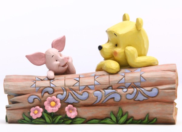 WINNIE AND PIGLET ON THE LOG - DISNEY TRADITIONS