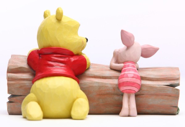 WINNIE AND PIGLET ON THE LOG - DISNEY TRADITIONS