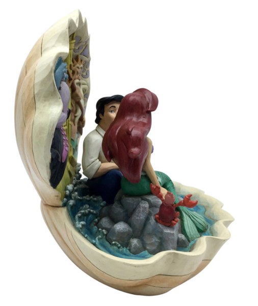 ARIEL AND ERIC IN THE SHELL - DISNEY TRADITIONS