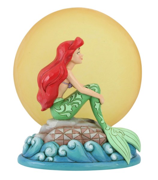 ARIEL ON HER ROCK WITH LIGHT MOON - DISNEY TRADITIONS