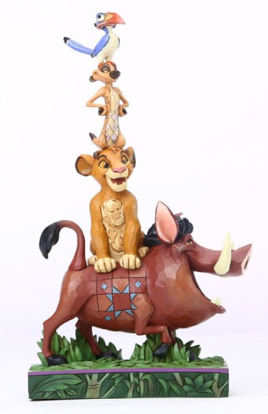 PUMBAA AND FRIENDS FORMING A TOWER - DISNEY TRADITIONS