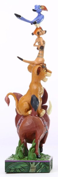 PUMBAA AND FRIENDS FORMING A TOWER - DISNEY TRADITIONS