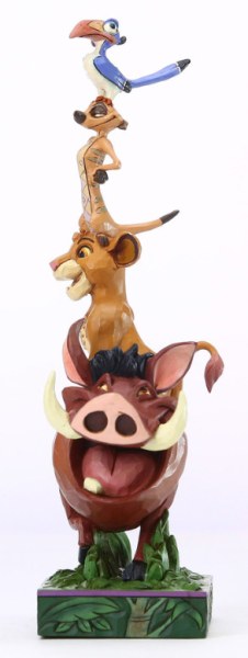 PUMBAA AND FRIENDS FORMING A TOWER - DISNEY TRADITIONS