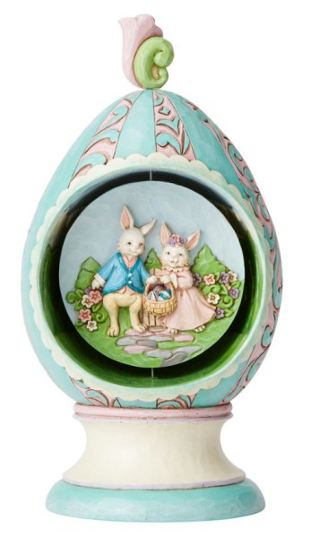 EASTER EGG WITH ROTATING SCENE - JIM SHORE