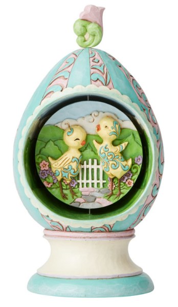 EASTER EGG WITH ROTATING SCENE - JIM SHORE