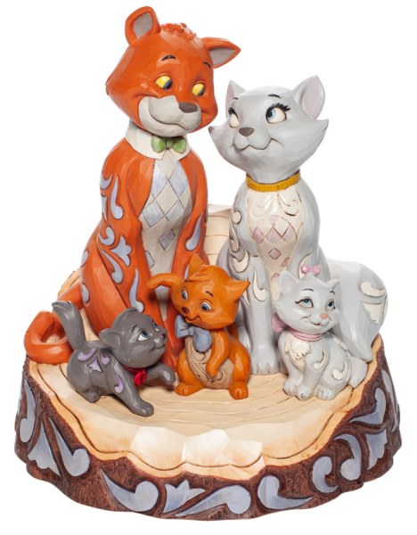 THE ARISTOCATS WOODCARVED - DISNEY TRADITIONS