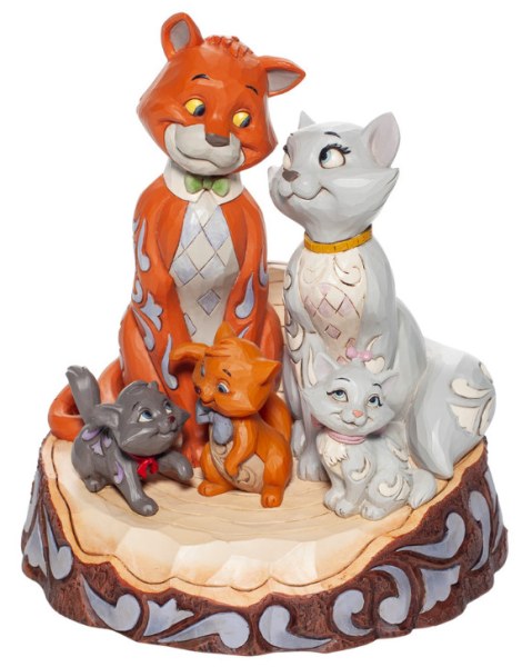 THE ARISTOCATS WOODCARVED - DISNEY TRADITIONS