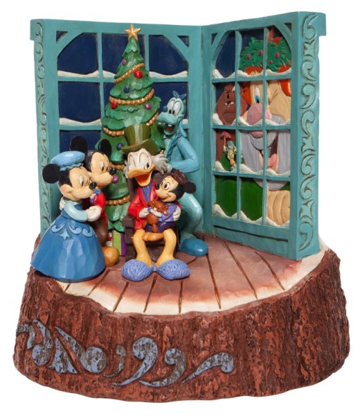 MICKEY WOODCARVED CHRISTMAS CAROL - DISNEY TRADITIONS