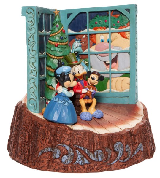 MICKEY WOODCARVED CHRISTMAS CAROL - DISNEY TRADITIONS