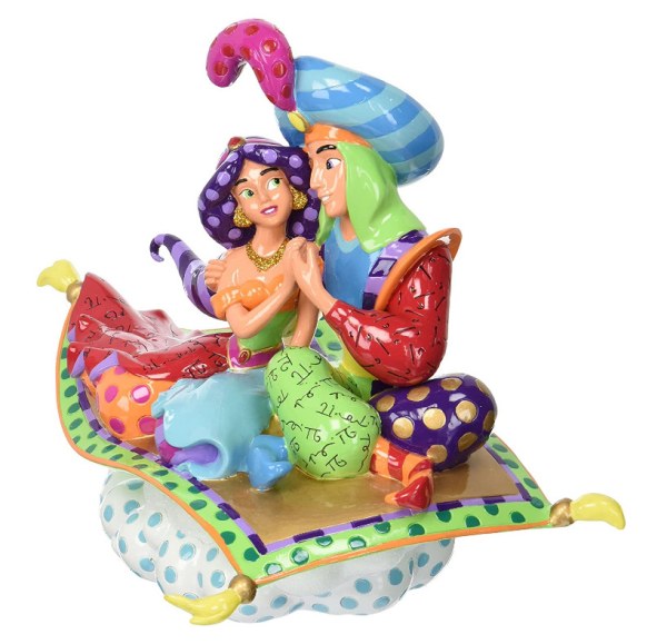 ALADDIN AND JASMINE ON THE FLYING CARPET - DISNEY BRITTO