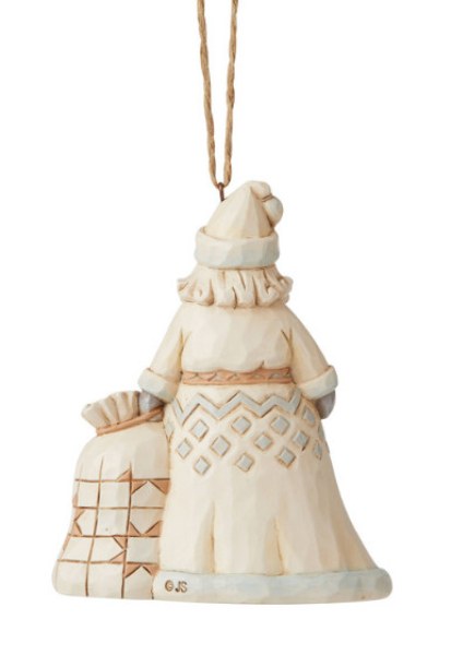 SANTA CLAUS AND HIS BAG OF TOY PENDANTS - JIM SHORE