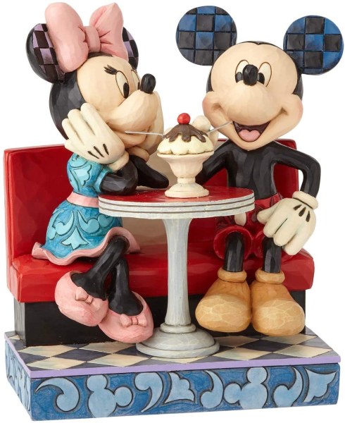 MICKEY AND MINNIE AT THE ICE CREAM SHOP