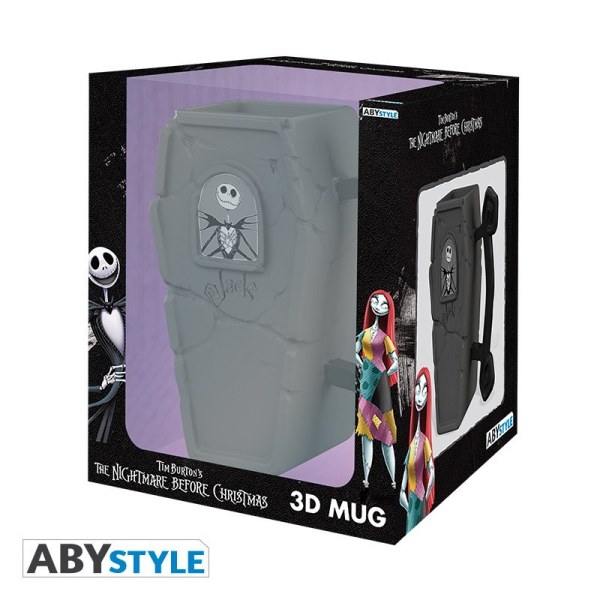 MUG 3D JACK COFFIN- DISNEY NIGHTMARE BEFORE XMAS