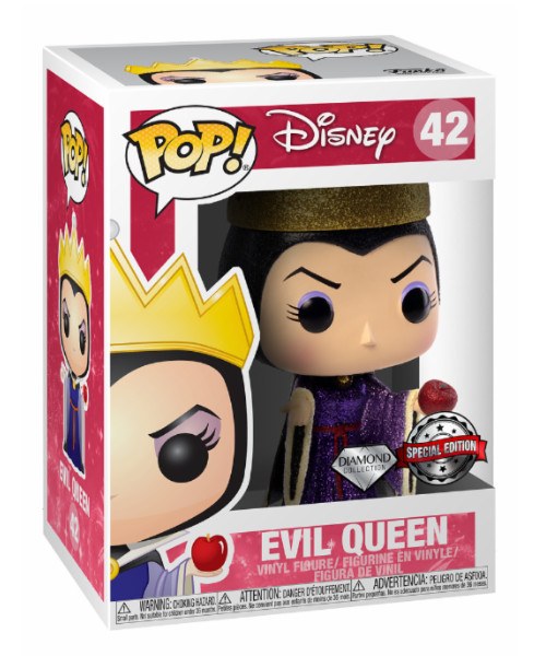 FUNKO POP! 42 DIAMOND EXCLUSIVE (DGLT) - DISNEY SNOW WHITE - EVIL QUEEN