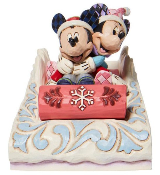 MICKEY AND MINIE IN SLEDGE - DISNEY TRADITIONS