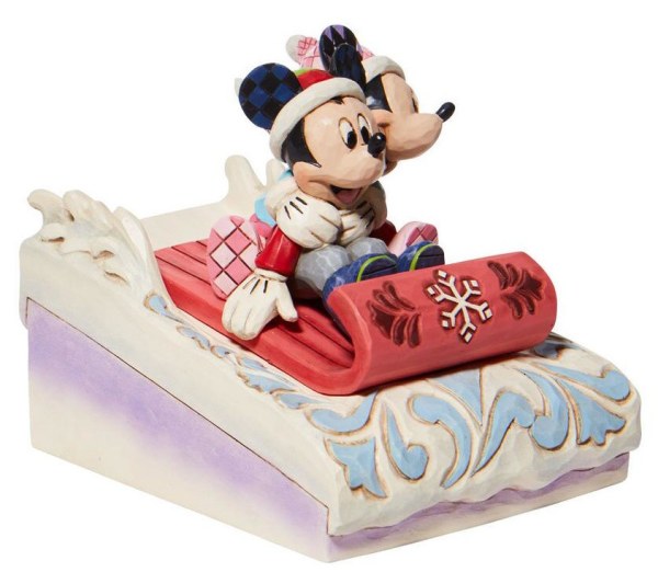 MICKEY AND MINIE IN SLEDGE - DISNEY TRADITIONS
