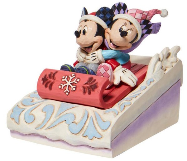 MICKEY AND MINIE IN SLEDGE - DISNEY TRADITIONS