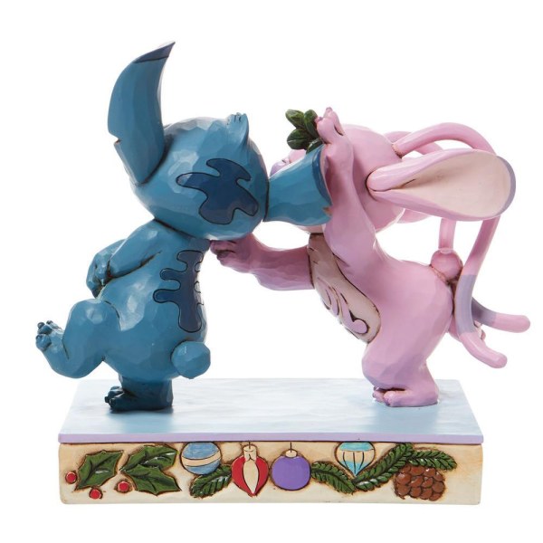 ANGEL AND STITCH UNDER THE MISTLESTICK - DISNEY TRADITIONS