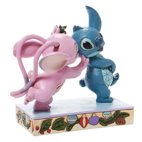 ANGEL AND STITCH UNDER THE MISTLESTICK - DISNEY TRADITIONS