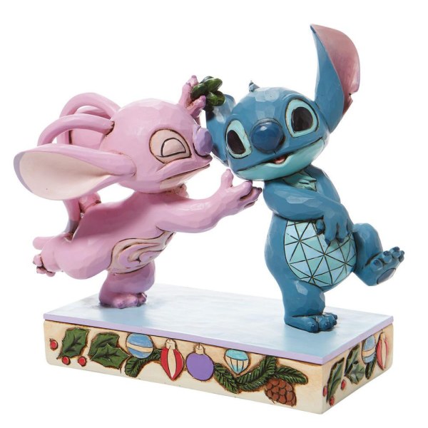 ANGEL AND STITCH UNDER THE MISTLESTICK - DISNEY TRADITIONS