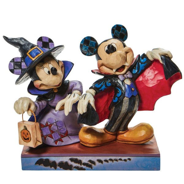 MINNIE WITCH AND MICKEY VAMPIRE - DISNEY TRADITIONS