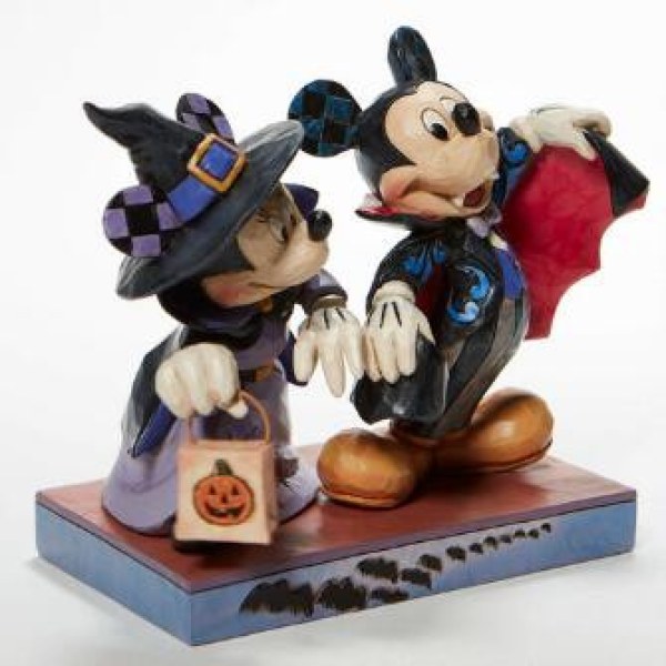 MINNIE WITCH AND MICKEY VAMPIRE - DISNEY TRADITIONS
