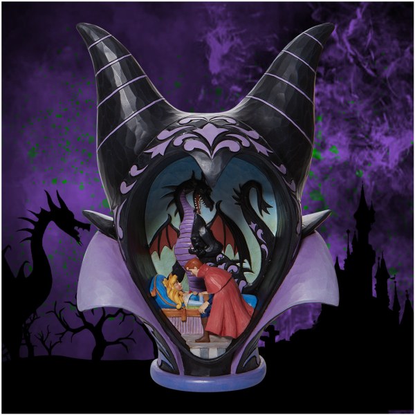 MALEFICENT HEADDRESS DIORAMA - DISNEY TRADITIONS