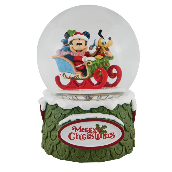 SNOW GLOBE MICKEY AND PLUTO - DISNEY TRADITIONS