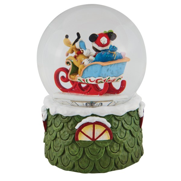 SNOW GLOBE MICKEY AND PLUTO - DISNEY TRADITIONS