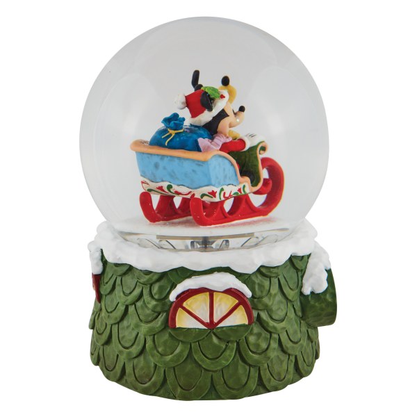 SNOW GLOBE MICKEY AND PLUTO - DISNEY TRADITIONS