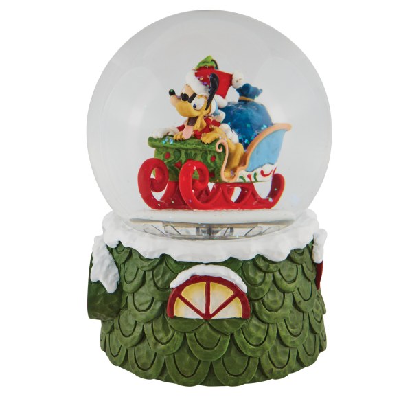 SNOW GLOBE MICKEY AND PLUTO - DISNEY TRADITIONS