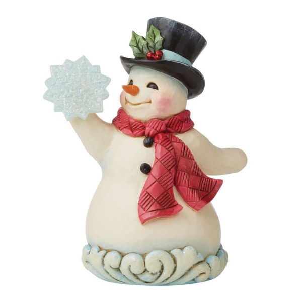 SNOWMAN WITH A SNOWFLAKE JIM SHORE HEARTWOOD CREEK