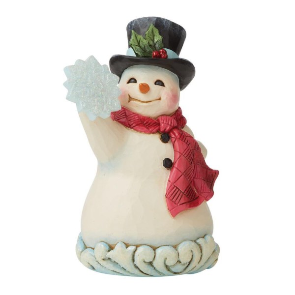 SNOWMAN WITH A SNOWFLAKE JIM SHORE HEARTWOOD CREEK