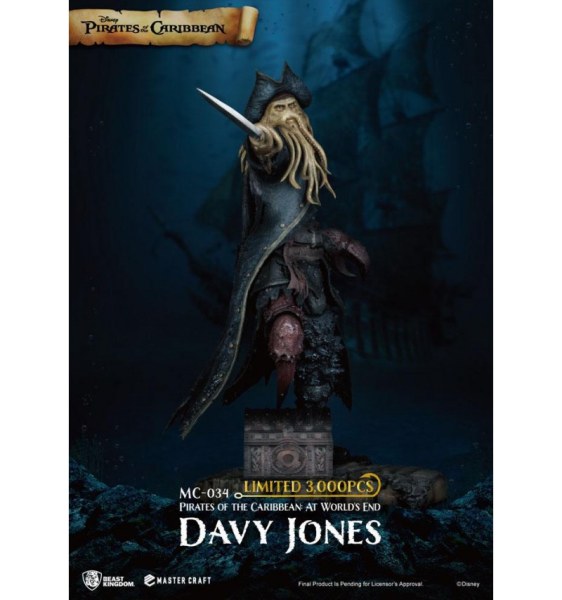 DAVY JONES PIRATES OF THE CARIBBEAN - DISNEY MASTERCRAFT