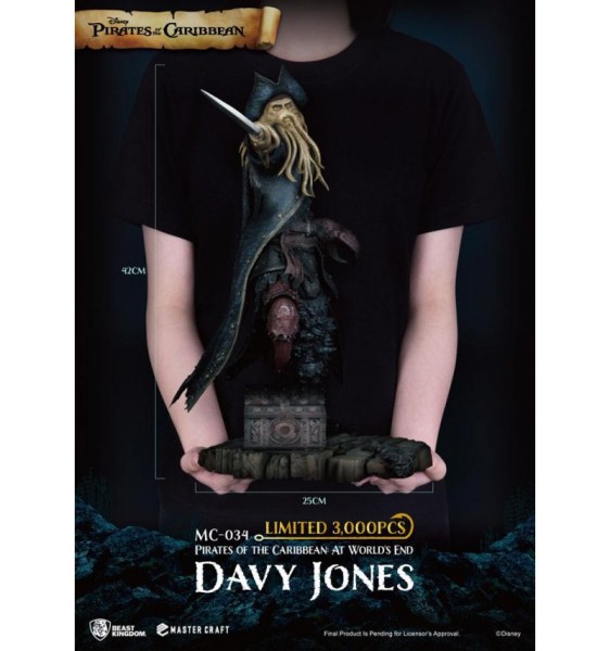 DAVY JONES PIRATES OF THE CARIBBEAN - DISNEY MASTERCRAFT