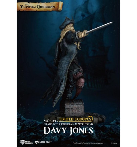 DAVY JONES PIRATES OF THE CARIBBEAN - DISNEY MASTERCRAFT