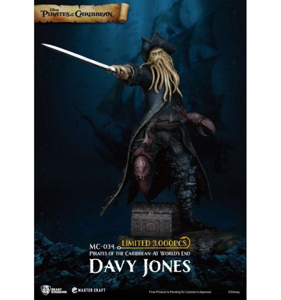 DAVY JONES PIRATES OF THE CARIBBEAN - DISNEY MASTERCRAFT