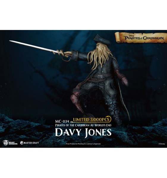 DAVY JONES PIRATES OF THE CARIBBEAN - DISNEY MASTERCRAFT