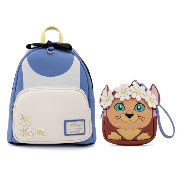 ALICE IN WONDERLAND MINI BACKPACK WITH DETACHABLE POUCH - DISNEY LOUNGEFLY