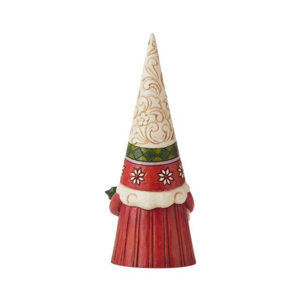 CHRISTMAS GNOME HOLDING HOLLY JIM SHORE HEARTWOOD CREEK
