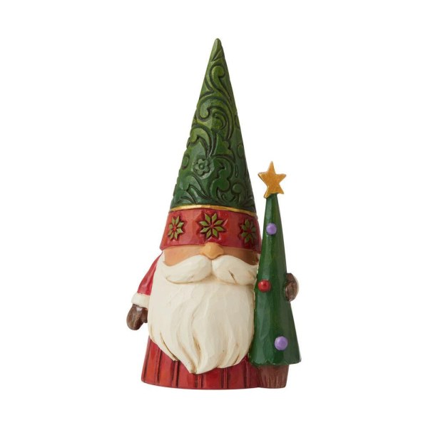 CHRISTMAS GNOME WITH THE JIM SHORE HEARTWOOD CREEK TREE