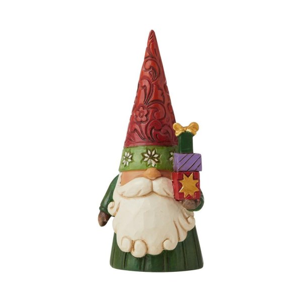 CHRISTMAS GNOME WITH GIFTS JIM SHORE HEARTWOOD CREEK