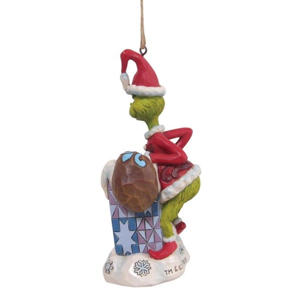 ORNAMENT GRINCH CLIMBING INTO CHIMNEY - JIM SHORE GRINCH