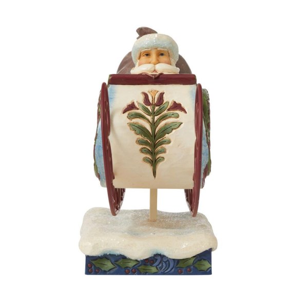 VICTORIAN SANTA CLAUS IN SLEDGE JIM SHORE HEARTWOOD CREEK