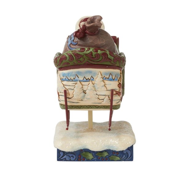 VICTORIAN SANTA CLAUS IN SLEDGE JIM SHORE HEARTWOOD CREEK