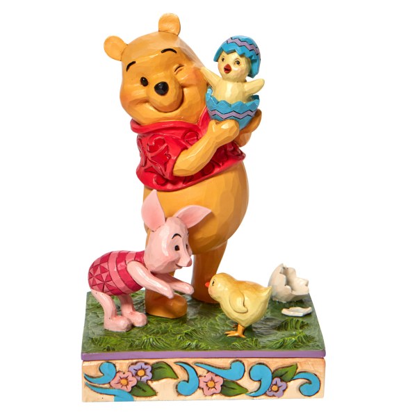 WINNIE & PIGLET WITH A CHICK - DISNEY TRADITIONS