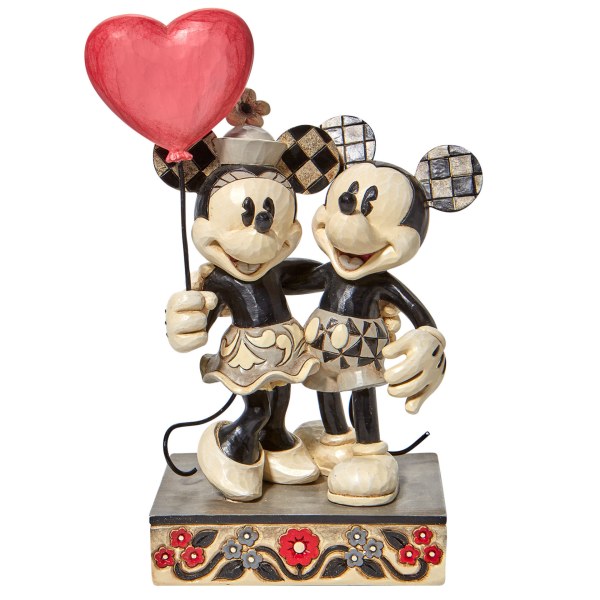 MICKEY & MINNIE HEART BALLOON - DISNEY TRADITIONS