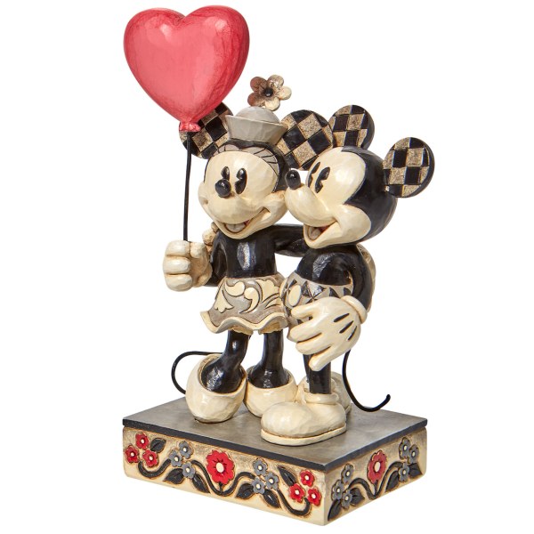 MICKEY & MINNIE HEART BALLOON - DISNEY TRADITIONS